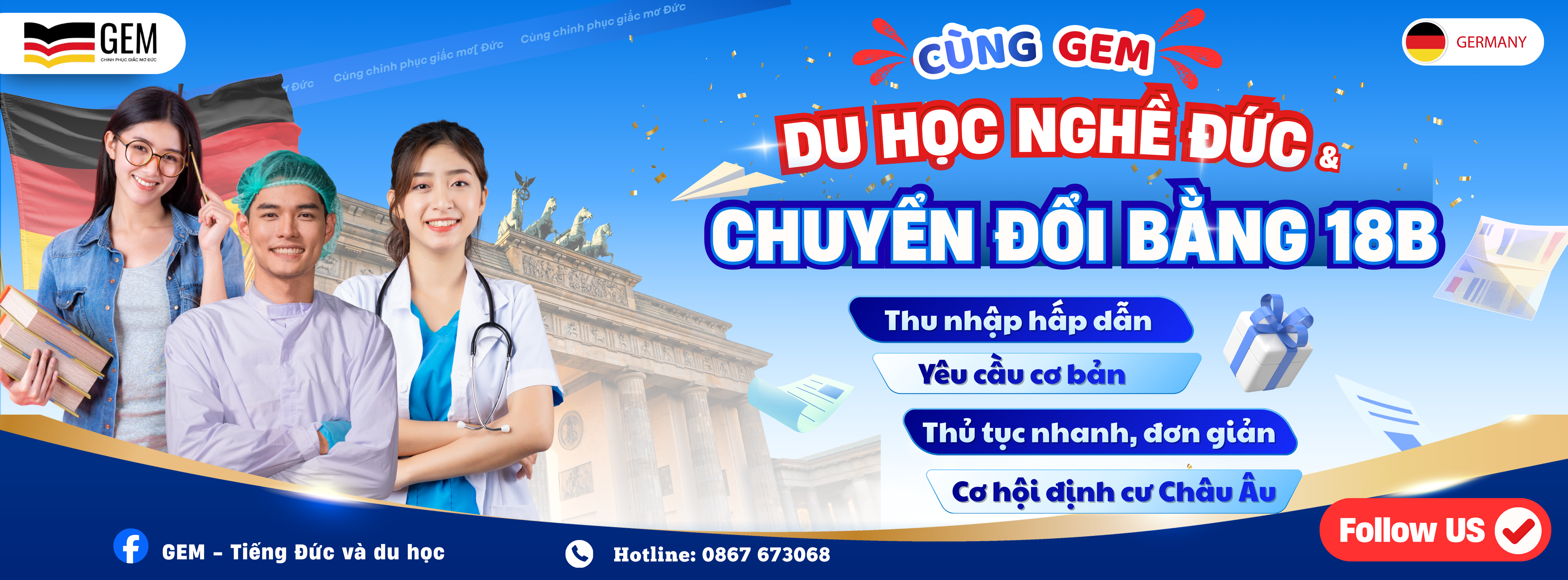 GEM - Du học nghề Đức và chuyển đổi bằng 18B